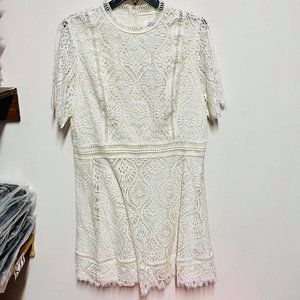 BB DAKOTA WOMEN'S ELEGENT WHITE DRESS SIZE 16